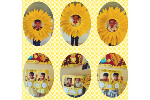 Yellow colour, Our KG wing celebrated“Yellow day" on 01-07-2022.