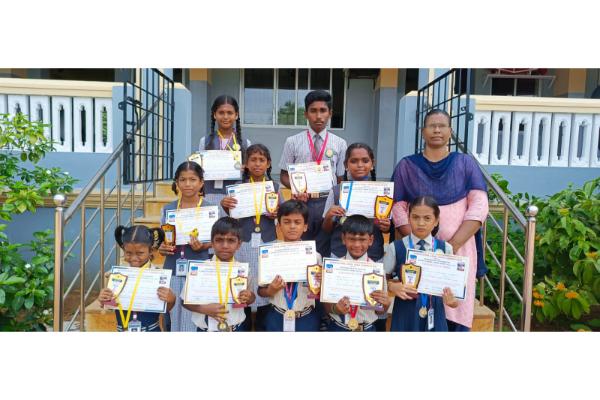 Children Were participated in Interschool Level Yoga competition and won prizes